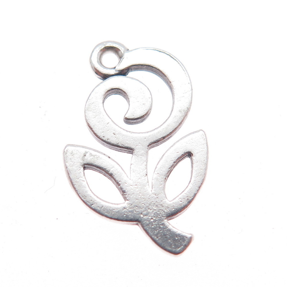 JAMES AVERY 925 Sterling Silver Vintage Rose Flower Charm Pendant - Picture 5 of 7